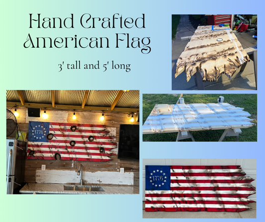 Custom Wood American Flag 3'x5'